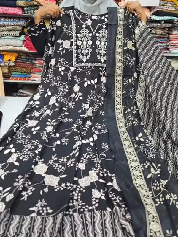 Anarkali Kurti with Dupatta Set | KS1173